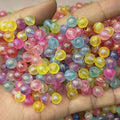16mm colorful hemp ball beads diy bayberry ball beads handmade flower heart pitted beads color plated beads solid color transparent accessories