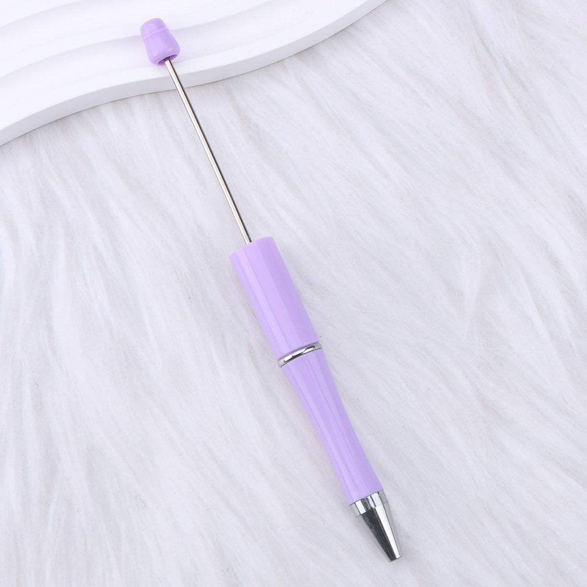 Beaded pen wholesale - diy creative cute beaded ballpoint pen - uv electroplated beaded pen - tri-color gradient beaded pen