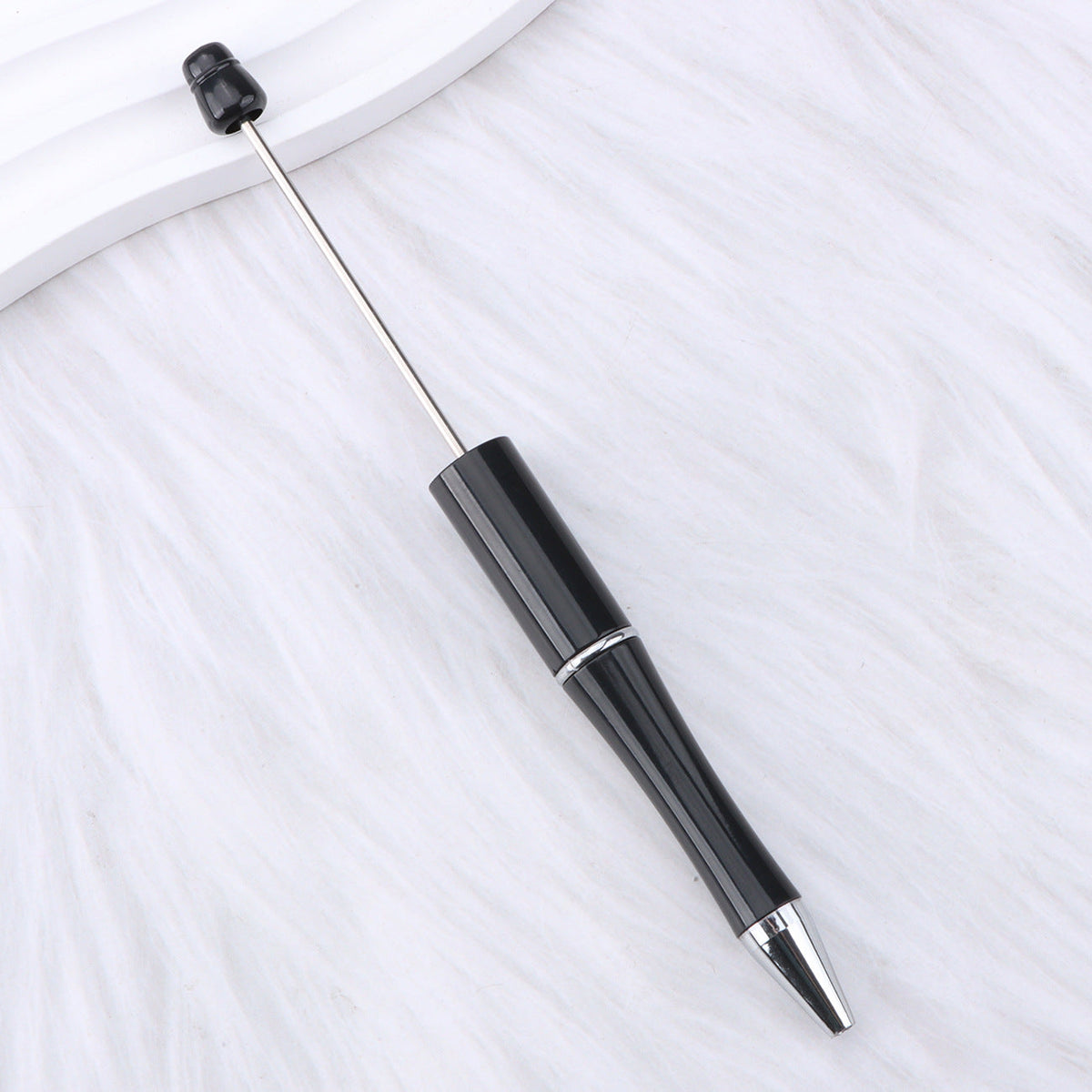 Beaded pen wholesale - diy creative cute beaded ballpoint pen - uv electroplated beaded pen - tri-color gradient beaded pen