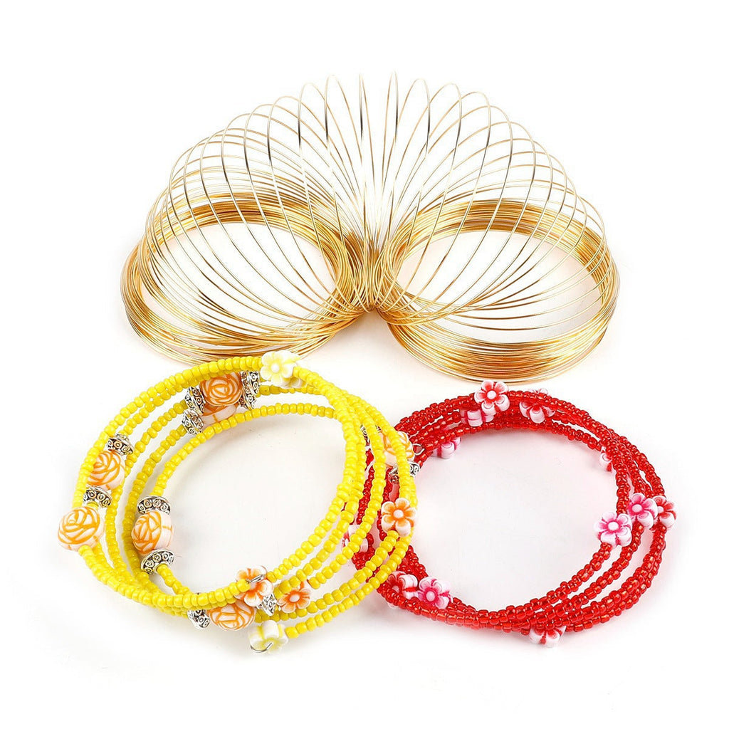 Diy handmade jewelry accessories bracelet ring collar ring steel wire memory steel wire bracelet necklace