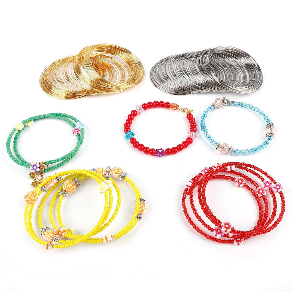 Diy handmade jewelry accessories bracelet ring collar ring steel wire memory steel wire bracelet necklace