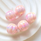 Acrylic new large uv pumpkin beads straight hole loose beads diy bracelet mobile phone chain chain beads jewelry accessories